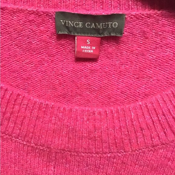 Vince Camuto Pink Crewneck Sweater Relaxed Fit - Picture 2 of 4